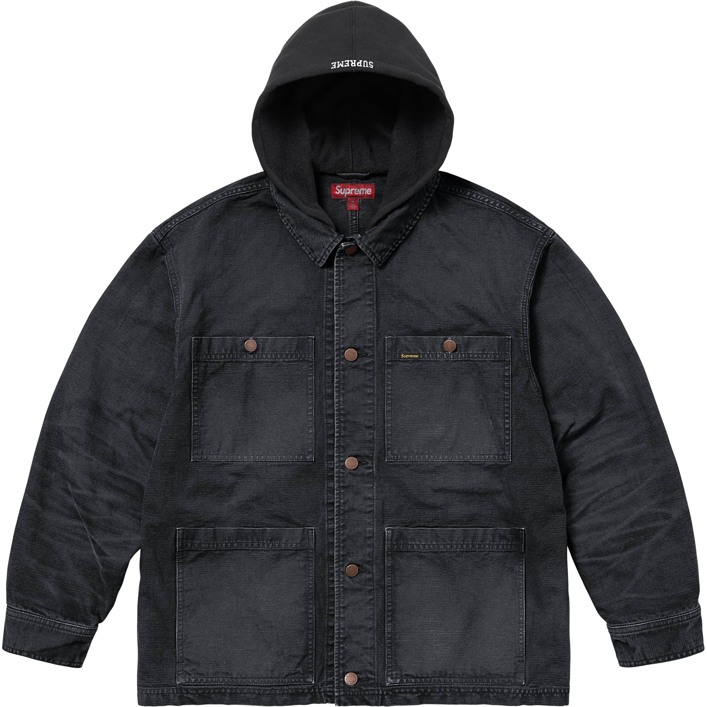 Worn Hooded Chore Coat view 2